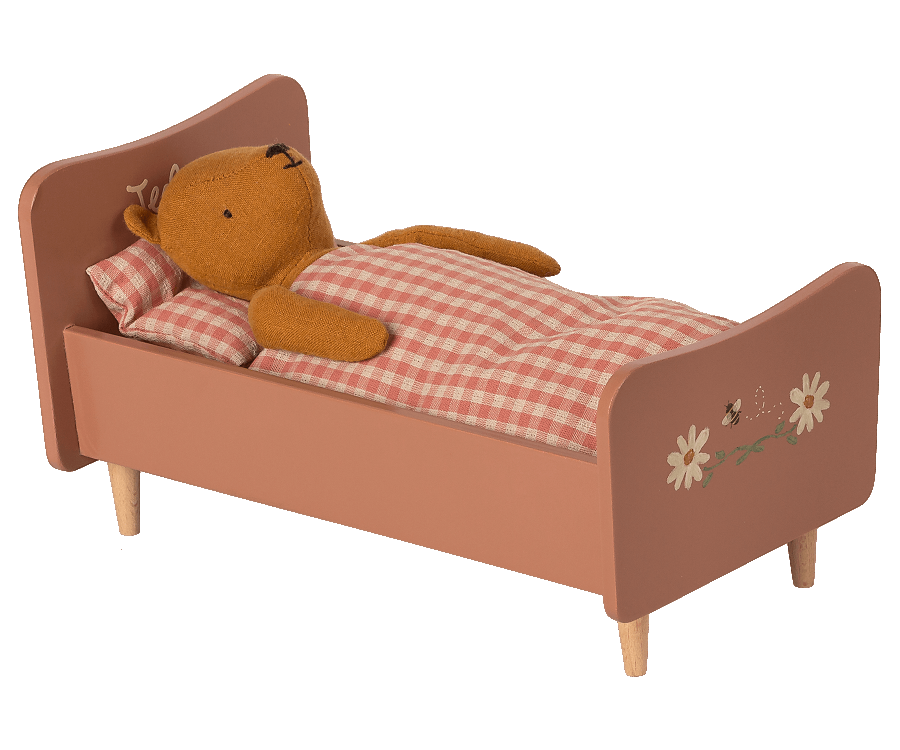 Maileg Houten bed, Teddy moeder - Rose