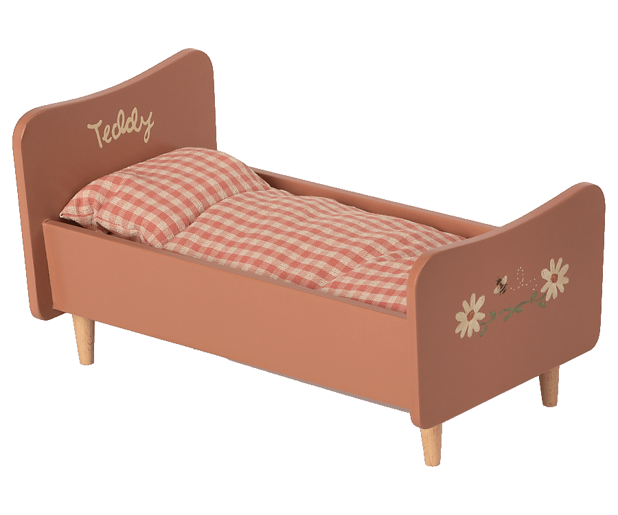 Maileg Houten bed, Teddy moeder - Rose