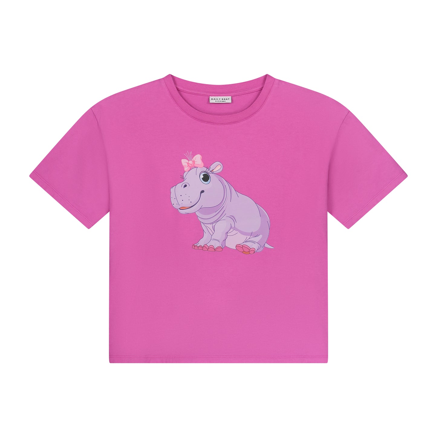 Daily Brat Hippo t-shirt rose