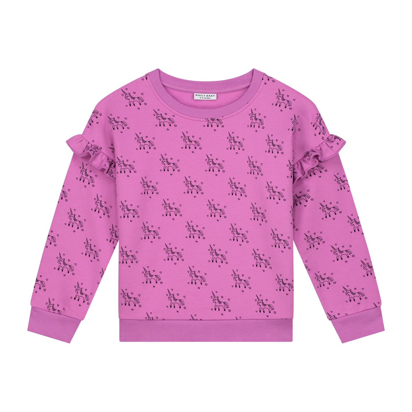 Daily Brat Sassy unicorn sweater lilastic