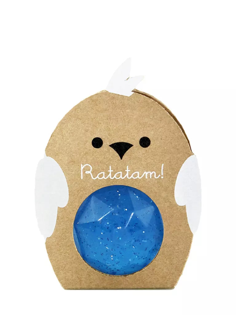 Glitter Bird Bouncy Ball blauw