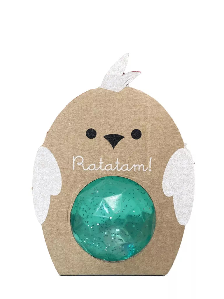 Glitter Bird Bouncy Ball groen