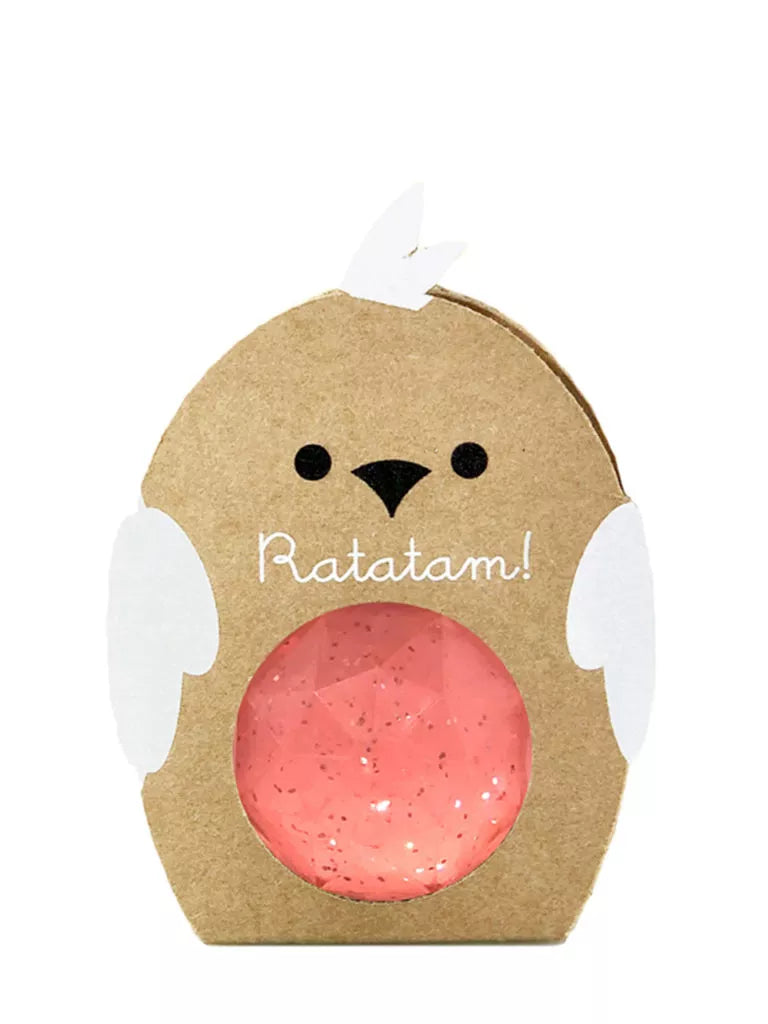 Glitter Bird Bouncy Ball roze