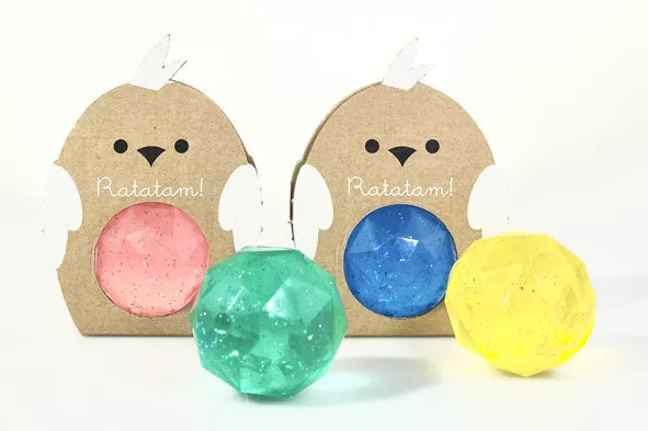 Glitter Bird Bouncy Ball