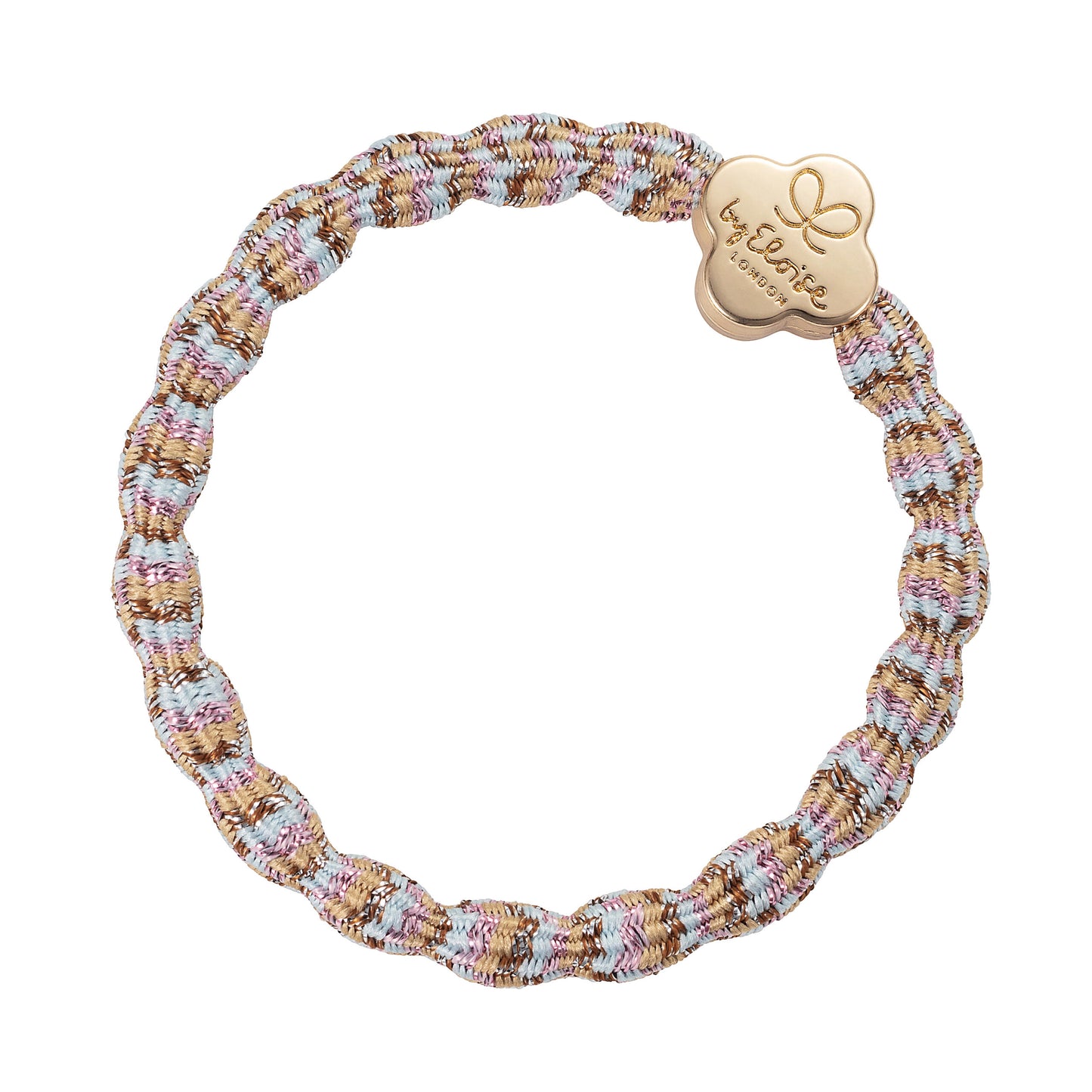 Metallic Gold Quatrefoil Beach