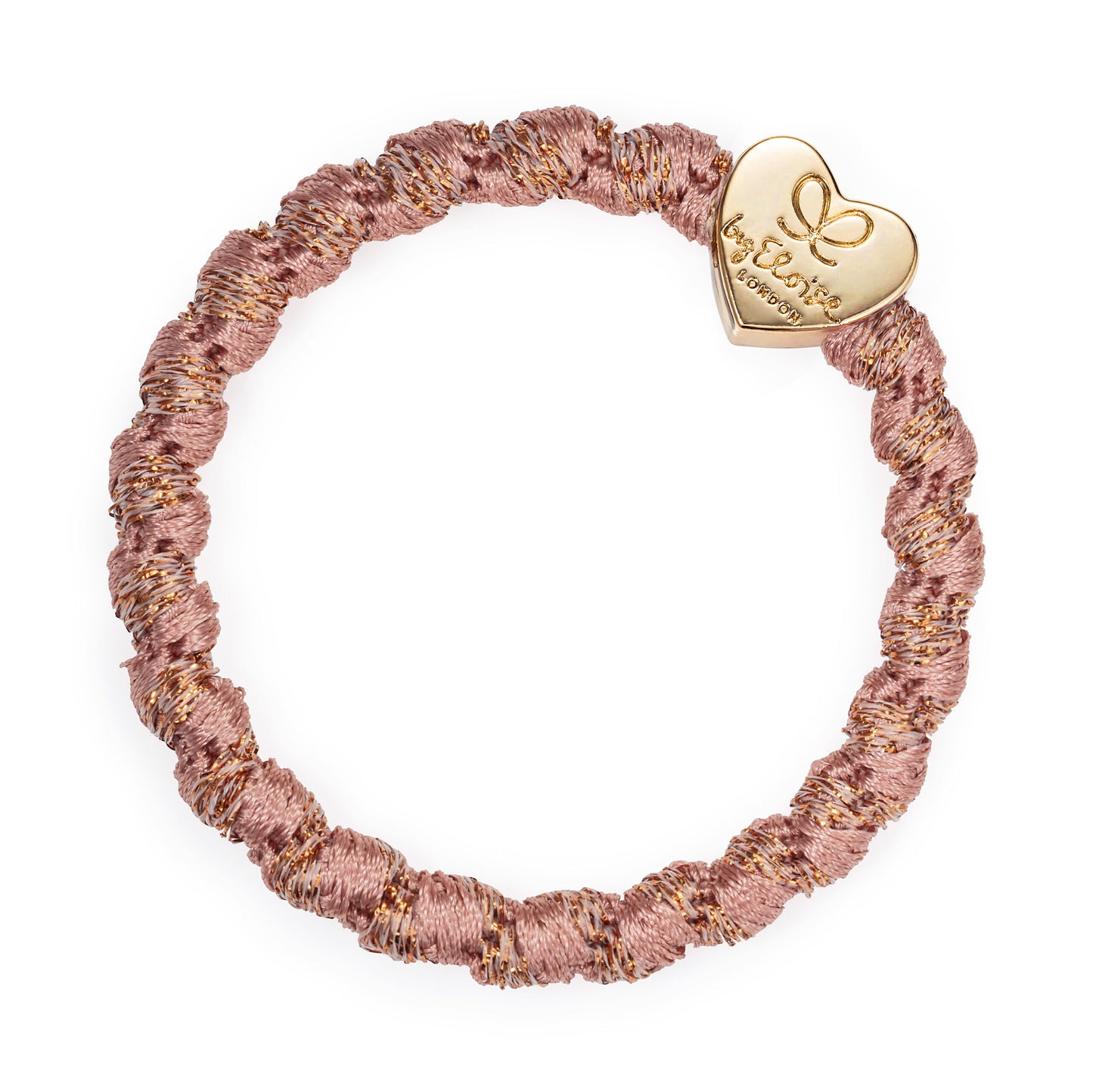 byEloise Woven Gold Heart Rosé