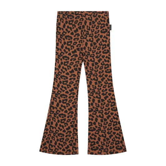 LEOPARD FLARED PANTS HICKORY BROWN (DB1368)