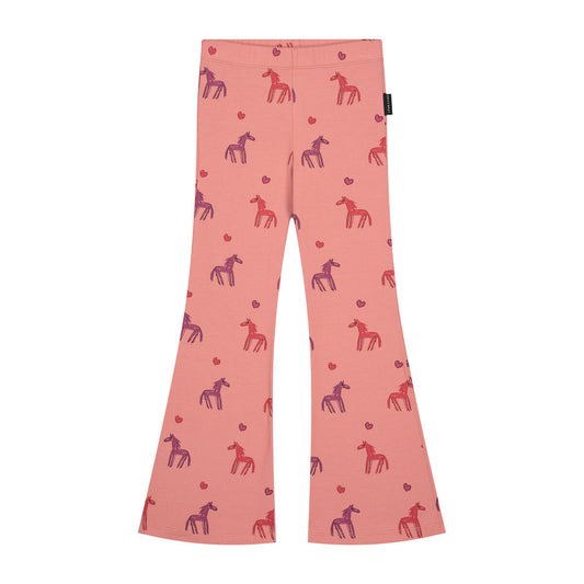 STARDUST HORSE FLARED PANTS OLD ROSE