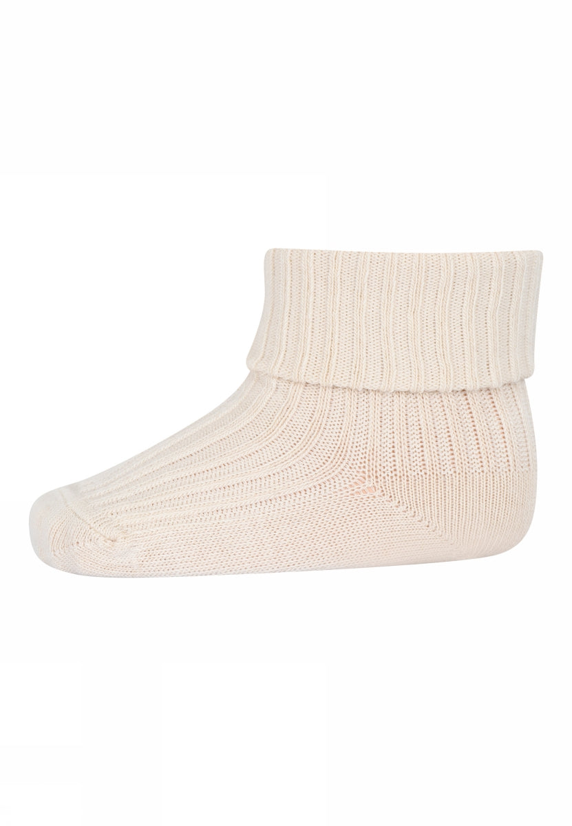 MP Denmark Cotton Rib baby socks 4109 Ecru