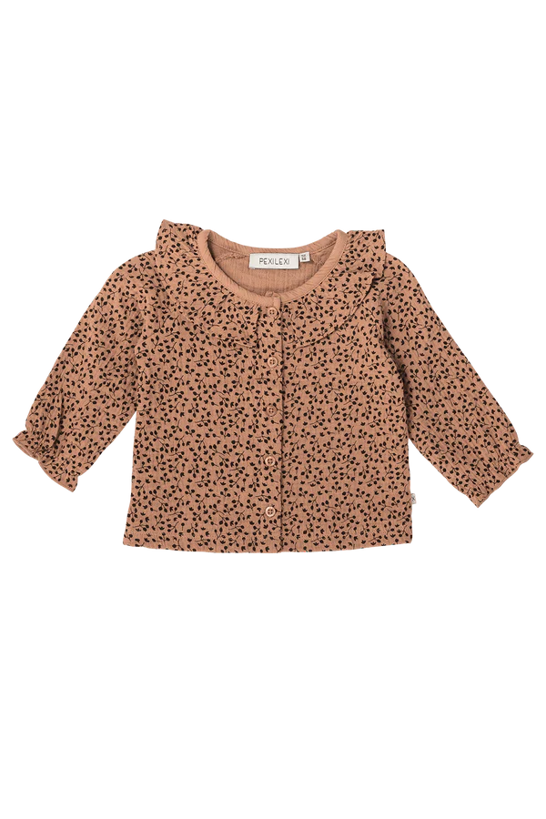 Pexi Lexi MUSELIN BLOUSE WITH LITTLE FLOWER