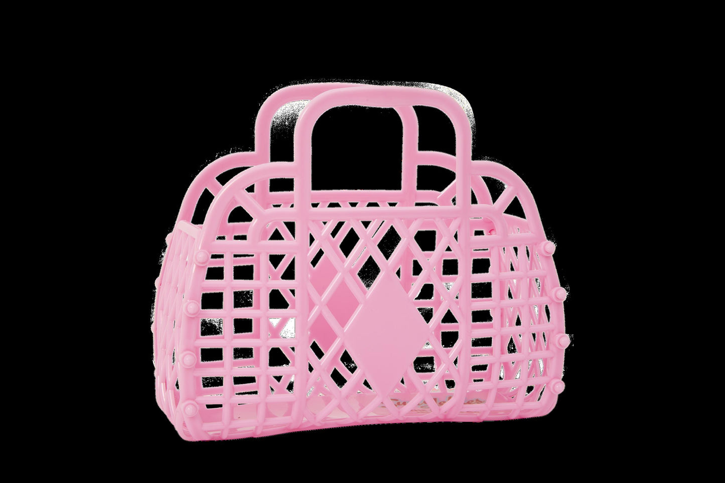 Sun Jellies Retro Basket - Mini Bubblegum Pink