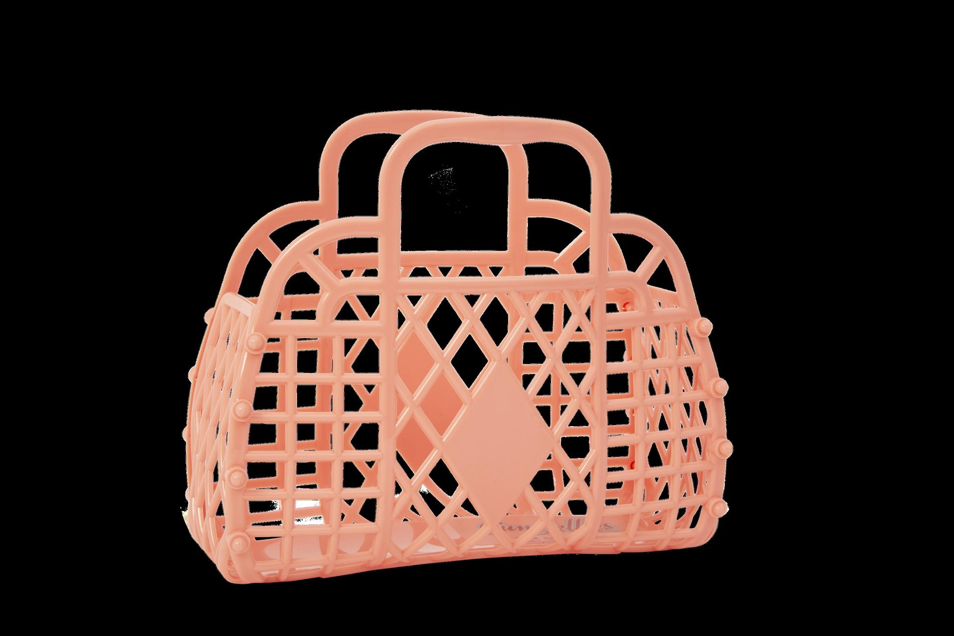 Sun Jellies Retro Basket - Mini Peach