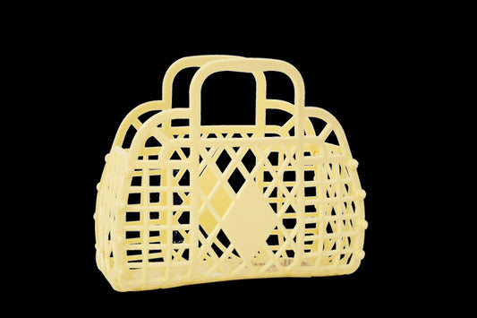 Sun Jellies Retro Basket - Mini Yellow