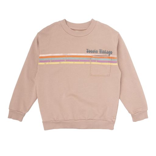 Tocoto Vintage Lines print sweater